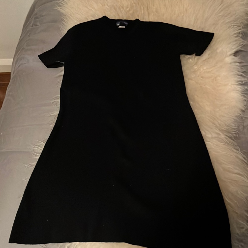 Patagonia Black short sleeve wool sweater dress